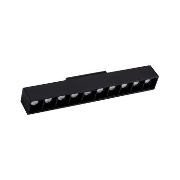 Nova Luce Este - Leuchte für Magnetprofilsystem - 26,9 x 3,5 x 5,1 cm - 15W LED inkl. - schwarz - weiße Lichtfarbe