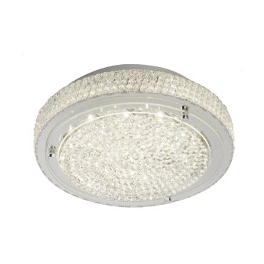 Searchlight Flush - Deckenleuchte - Ø 30 x 8,5 cm - 12W dimmbare LED inkl. - transparent