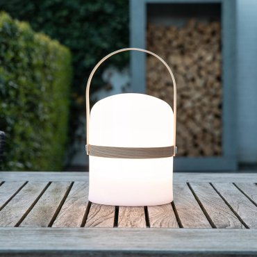 Lucide Joe - Außen-Tischleuchte - 26,5 cm - 3W dimmbare LED inkl - IP44 - weiß