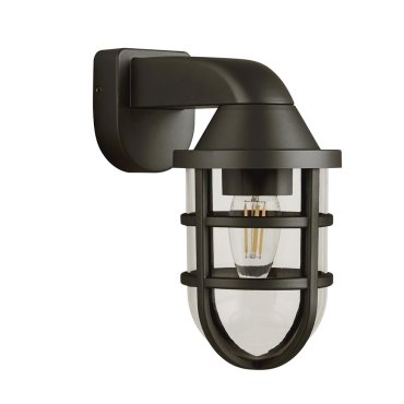 Searchlight Seaside - Außenwandleuchte - 11 x 21 cm - IP44 - schwarz