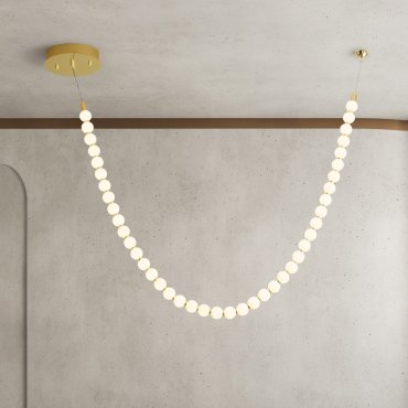 Nova Luce Perla - Hängelampe - 115 x 131 cm - 69W dimmbar LED inkl. - gold