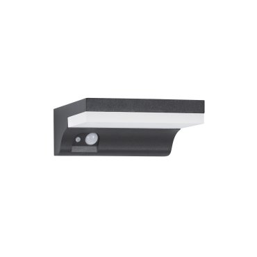 Nova Luce Dyn - Außenwandleuchte mit Solarsensor und Schalter - 16 x 11,5 x 6 cm - 1,5W dimmbare LED inkl - IP65 - anthrazit