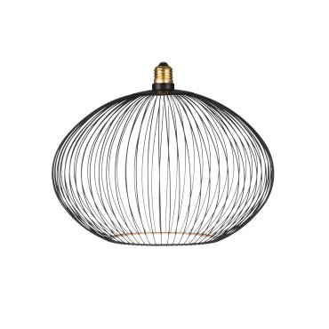 Segula Floating Globe Filo LED Oval - Ø 30 cm - E27 - 6W dimmbar - 2200K - schwarz