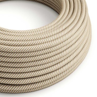 Creative Cables - Textilkabel - pro 100 cm - Jute und Baumwolle