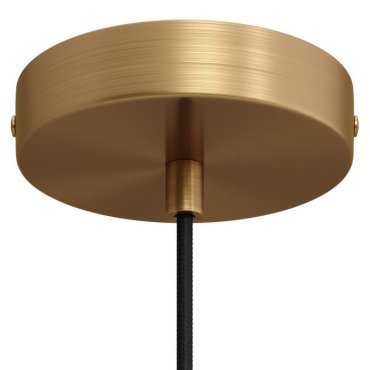 Creative Cables SMART - Deckenrosette mit Wifi-Anschluss - Ø 12 x 2,5 cm - gebürstete Bronze und Bronze-Schnurhalter