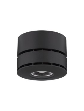 Nova Luce Lot - Aufbaustrahler - Ø 10 x 7 cm - 15W LED inkl. - schwarz