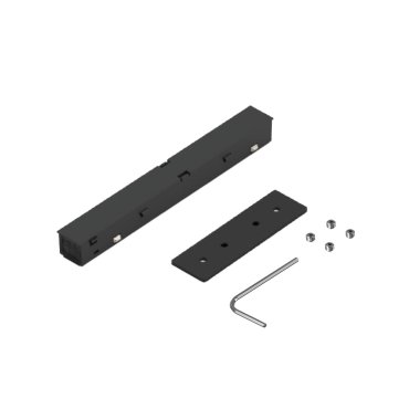 VK Lighting Eiva - Magnetisches Schienensystem - Elektrischer und mechanischer Verbinder für Aufbauprofil - Schwarz