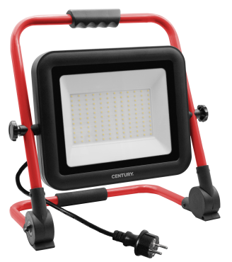 Century Italia Rework - Handscheinwerfer - 39,5 x 26 x 43 cm - 100W dimmbar LED inkl. - IP65 - schwarz und rot
