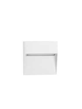 Nova Luce Nectar - Außenwandleuchte - 11 x 3 x 11 cm - 3W LED inkl. - IP65 - Sand Weiß