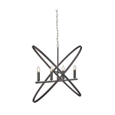 Searchlight Hoopla - Hängeleuchte - 84 x 35 x 150 cm - Zinn und Braun