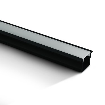 ONE Light Einbauprofile - LED-Einbauprofil - 2,3 x 1,5 cm - 200 cm Länge - schwarz