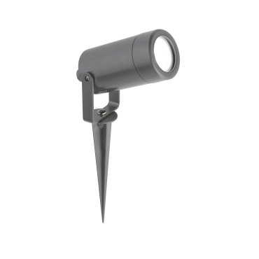 Searchlight Outdoor - Bodenstrahler auf Erdspieß - 32 x 25 cm - IP44 - grau