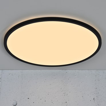 Nordlux Oja - Deckenleuchte - Ø 60 x 3,2 cm - 3 Stufen Moodmaker Funktion - 38W LED inkl. (2700K) - schwarz