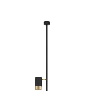 Nova Luce Pongo - Aufbaustrahler - Ø 5,9 x 62,2 cm - schwarz und gold