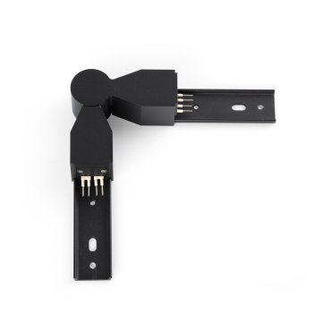 Faro Neso Slim - flexibles Eckverbindungsstück - 45 bis 180 Grad - schwarz