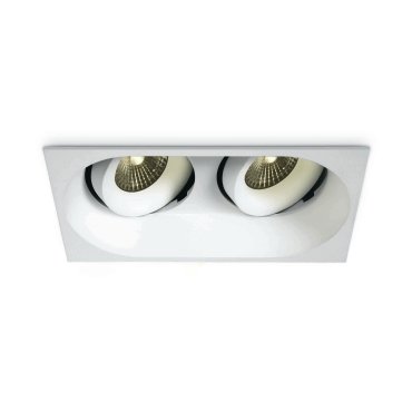 ONE Light COB Outdoor/Badezimmer - Einbaustrahler - 168 x 90 mm, 160 x 83 mm Einbaumaß - 7W dimmbare LED inkl. - IP54 - weiß