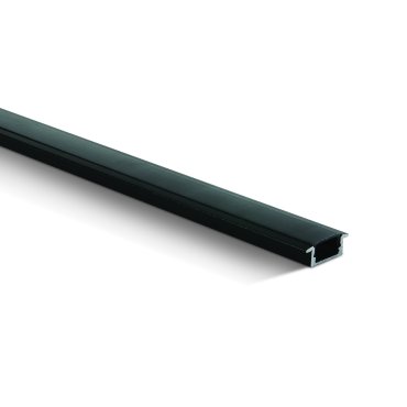 ONE Light Black Profiles Series - LED-Einbauprofil - 2,3 x 0,9 cm - 200 cm Länge - schwarz