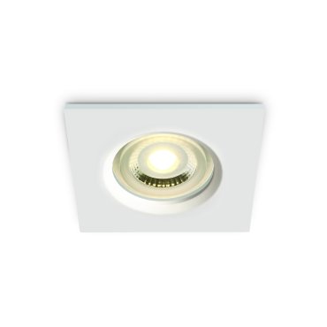 ONE Light Bathroom Range - Einbaustrahler - 85 x 85 mm, Ø 68 mm Einbaumaß - IP65 - weiß