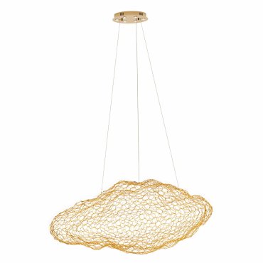 Maxlight Stardust - Pendelleuchte - 95 x 60 x 200 cm - 6 x 1W LED + 8W dimmbare LED-Leiste inkl. - gold
