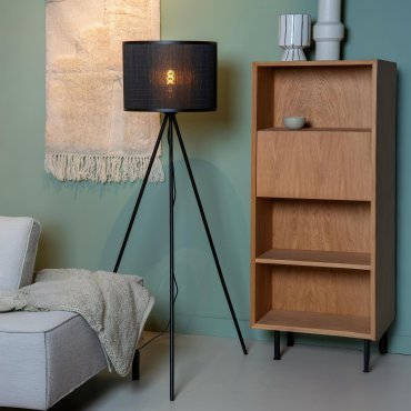 Lucide Tagalog - Stehleuchte - Ø 55 x 142 cm - schwarz