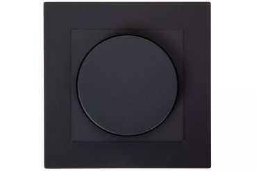 Lucide Einbaudimmer - Phase an und aus - 7,6 x 7,6 x 5,1 cm - schwarz