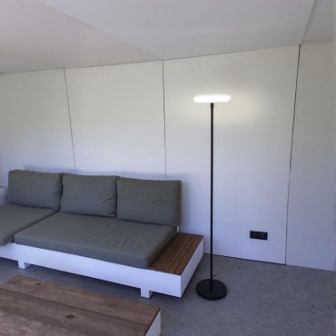 Lutec Pops - Stehleuchte mit Solarpanel - 30 x173,5 cm - IP54 - schwarz