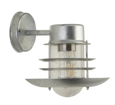 Searchlight Conrad - Außenwandleuchte - 23 x 25 cm - IP44 - silber galvanisiert