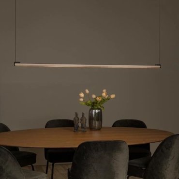 Lucide Braga - Pendelleuchte mit Handbewegungssensor - 150 x 5 x 207,9 cm - dimmbare 36 W LED inklusive - kaffeefarben