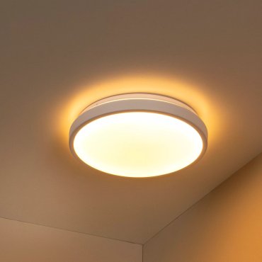 Lucide Dasher - Deckenleuchte - Ø 34,8 x 9,8 cm - 18W LED inkl - IP44 - weiß