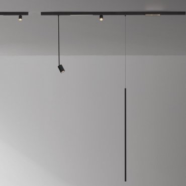 Nova Luce Ultra Slim - Pendelleuchte - Ø 1,5 cm x 150 cm - 5W LED inkl. - schwarz