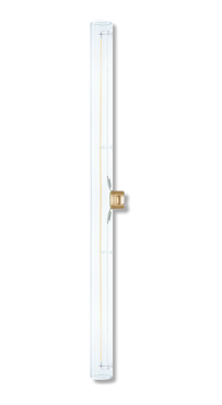 Segula LED-Lampe - Design Line - Ø 3 x 50 cm - S14d - 8W dimmbar - 1900K - transparent