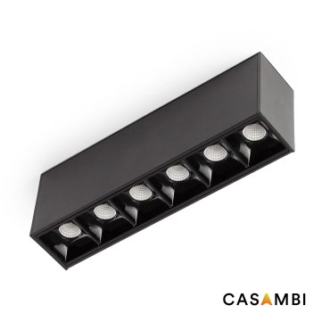 Faro Neso Point-6 - Leuchte für Magnetschiene - 16,4 x 3,4 x 5,6 cm - 8W CASAMBI LED warmweiß (2700K) inkl - 12° Abstrahlwinkel - schwarz