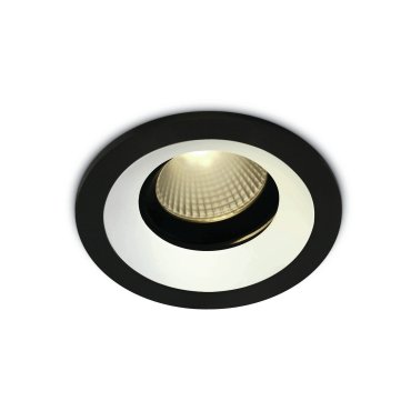 ONE Light Interchangeing Rings - Einbauspot - Ø 108 mm, Ø 90 mm Einbaugröße - 12W LED inkl. - schwarz