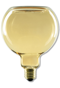 Segula LED-Lampe - Floating Line - Ø 12,5 x 16,5 cm - E27 - 6W dimmbar - 1900K - amber