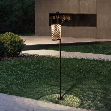 Nova Luce Motley - Gartenleuchte - Ø 10 x 100 x 18,5 cm - 9W LED inkl. - IP65 - Sand schwarz
