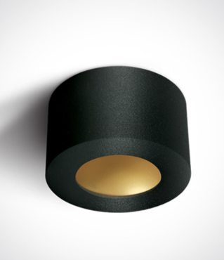 ONE Light - Black Cylinder LED - Deckenleuchte - 8W nicht dimmbare LED inkl - Ø 10,7 x 6,4 cm - schwarz