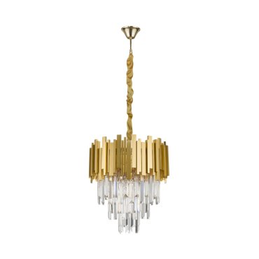 Nova Luce Grane - Pendelleuchte - Ø 40 x 120 cm - gold