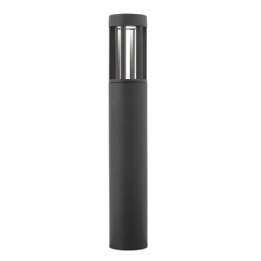 Nova Luce Devora - Gartenleuchte - Ø 11 x 65 cm - 8W LED inkl. - IP54 - dunkelgrau