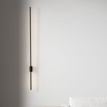 Nova Luce Tien - Wandleuchte - 1,5 x 8,3 x 120 cm - 20W LED inkl. - sand schwarz