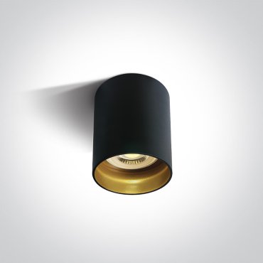 ONE Light GU10 Dark Light - Aufbaustrahler 1L - Ø 6,8 x 9,5 cm - schwarz