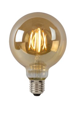 Lucide LED-Glühbirne - Ø 9,5 x 12,5 cm - E27 - 5W dimmbar - 2700K - amber