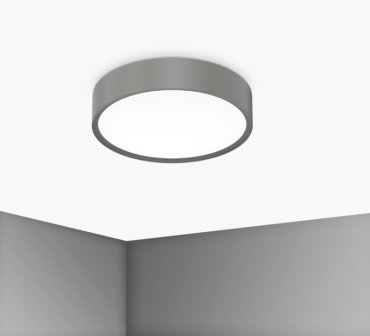 Century Italia Blanca Luxe - Deckenleuchte - Ø 30 x 7 cm - 17W LED inkl. - grau