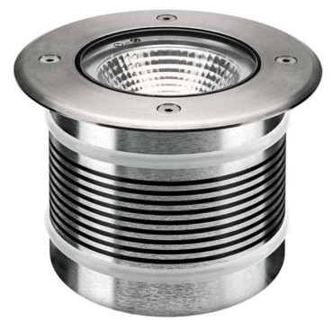 Bodeneinbaustrahler für den Außenbereich - Ø 145 mm - 145 mm Einbaumaß - 20.5W inkl. - IP67 - Metall