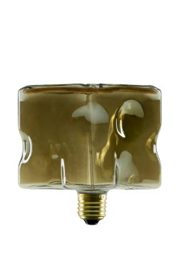 Segula LED-Lampe - Floating Line Ice Cube - 12,5 x 12,5 cm - E27 - 6W dimmbar - 1900K - rauchfarben