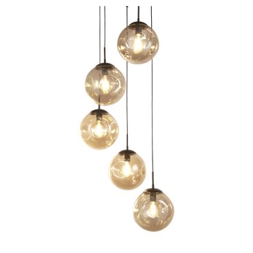 Searchlight Punch - Hängeleuchte - Ø 61 x 152 cm - schwarz und champagner