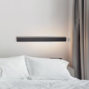 Nova Luce Colby - 5 x 4,2 x 60 cm - 21W LED inkl. - sand schwarz