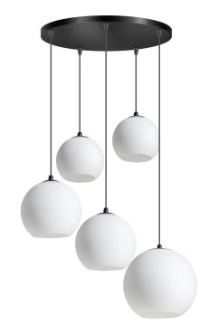 ETH Orb Opal - hängeleuchte - Ø 30 x 350 cm - schwarz und weiß