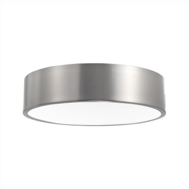Nova Luce Finezza - Deckenleuchte - Ø 45 x 11 cm - Nickel satiniert und weiß matt