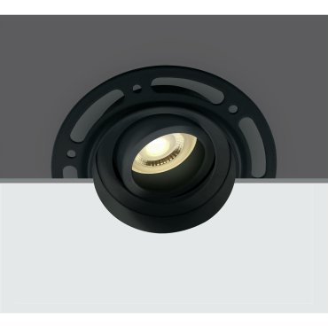 ONE Light Trimless GU10 Range - Einbaustrahler - Ø 120 mm, Ø 82 mm Einbaumaß - schwarz