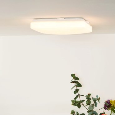 Lucide Otis - Deckenleuchte - 28 x 28 x 6 cm - 22W LED inkl - opal
